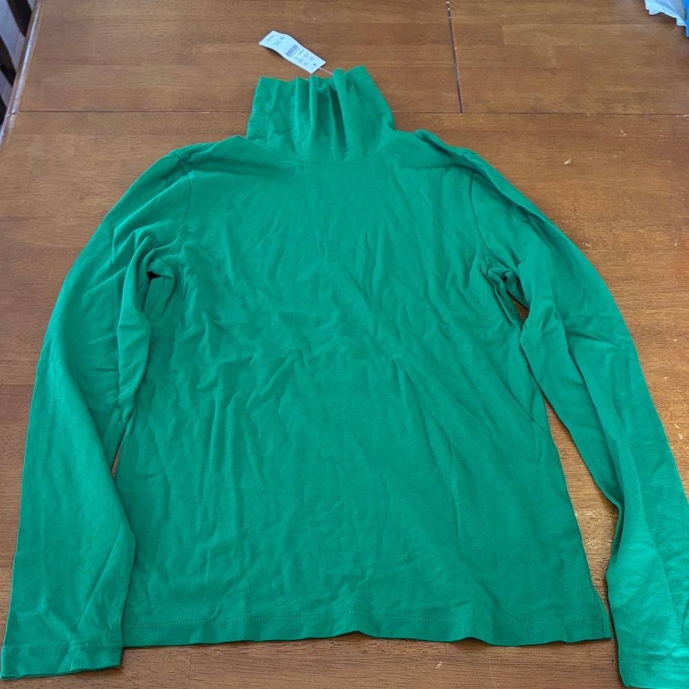 J. Crew Green Long Sleeve Tee